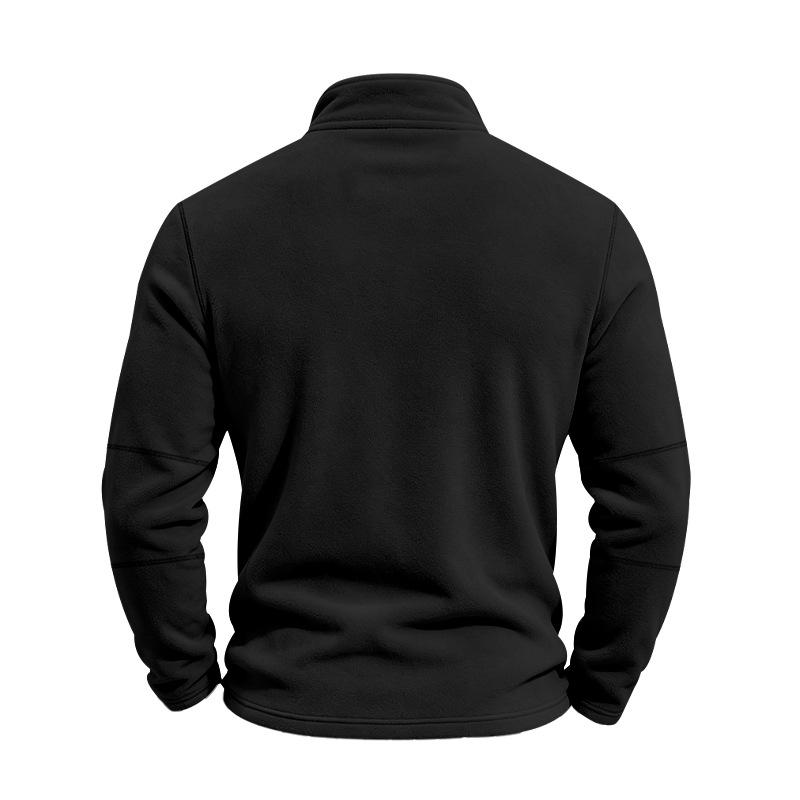 Men Zipper Sweatshirts Quarter Zip Pullover Half Zipper Hoodie Men Gym Man Autumn Solid Men's Sweatshirt Coat