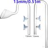 Clear Glass Lily Pipe Outflow and Skimmer Inflow With Suction Cup 13mm 17mm For Aquarium Planted Fish Tank Aquatic Filter System
