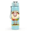 1PC Colorful Fluffy Sheep 750ml Color Plastic Sports Water Bottle Leakproof Flip Straw Lid Suitable for Sports Office Home Use