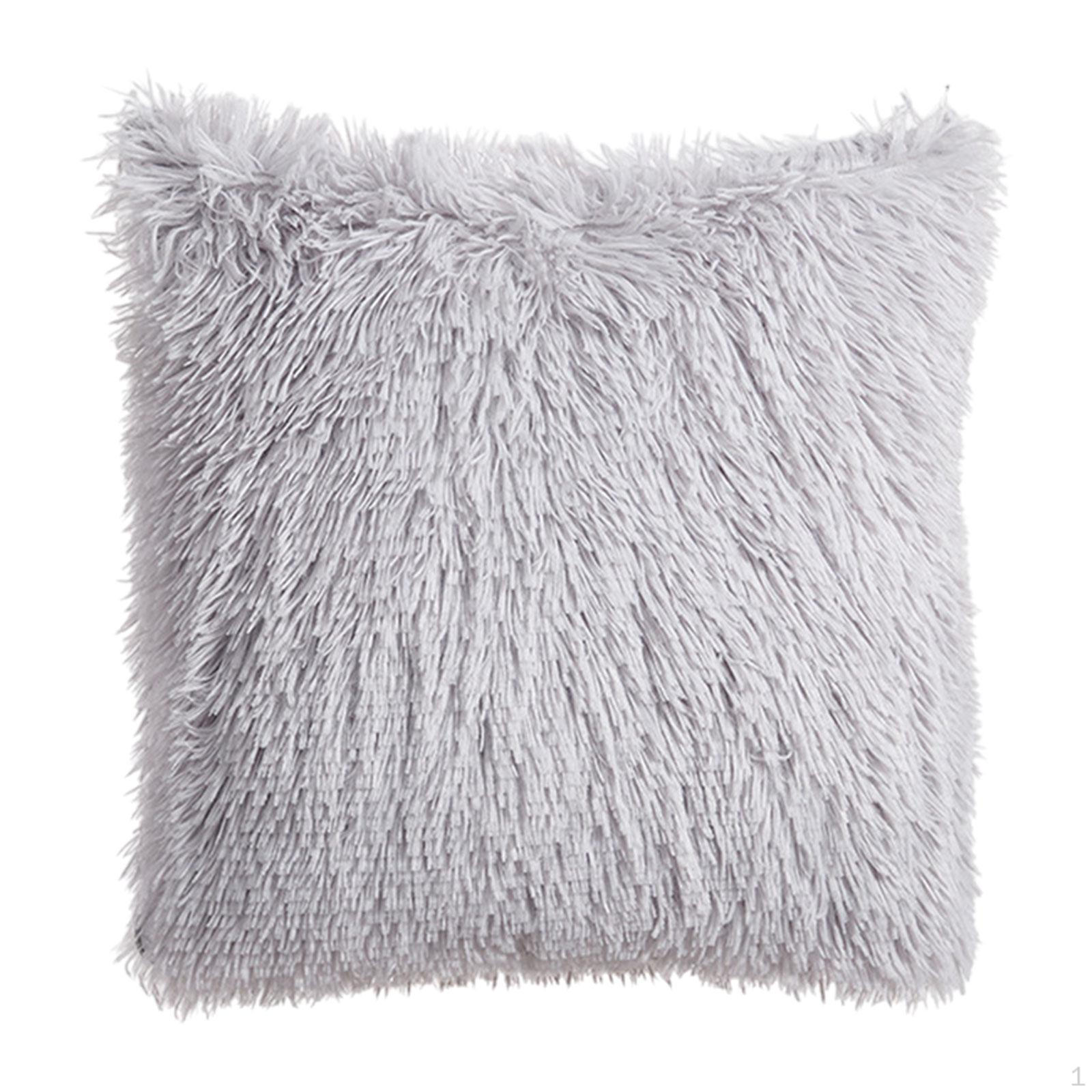 

Чехол для подушки из плюша Элегантное постельное белье Удобный домашний декор, чехол для подушки, серый