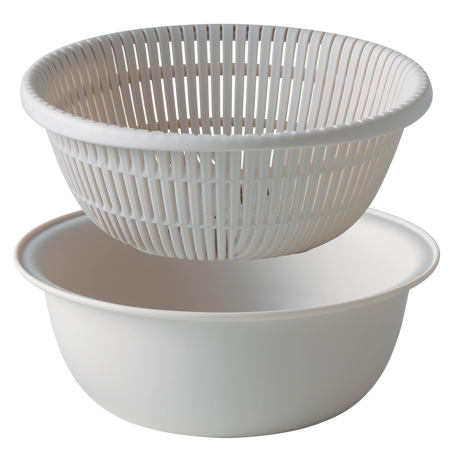 Набор из 2 мисок-дуршлагов Marna 18 см Дуршлаг и миска Посудомоечная машина Marna Basics (Набор из 2 предметов) (Микроволновая печь/Жаростойкий/Штабелируемый) Набор, Термостойкая миска, серый