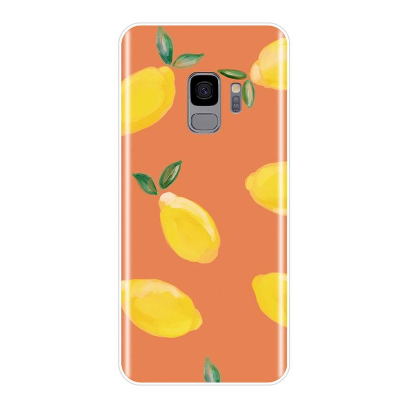 Etui na telefon Cytryna Pomarańcza Silikonowe Dla Samsung Galaxy Note 4 5 8 9 Miękkie Tylne Pokrowce Dla Samsung Galaxy S5 S6 S7 Edge S8 S9 Plus