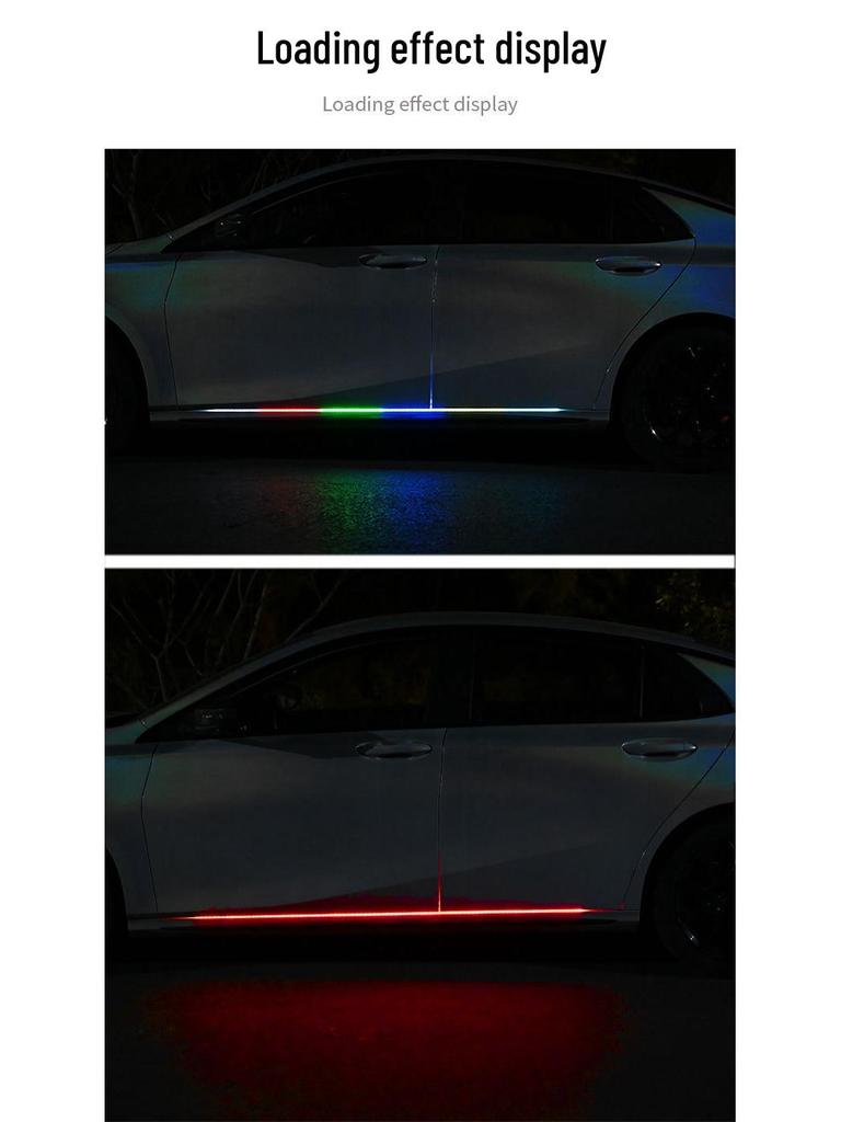 LED Ambient Side Skirt & Door Edge Light Strip with Dreamcolor & Remote Control