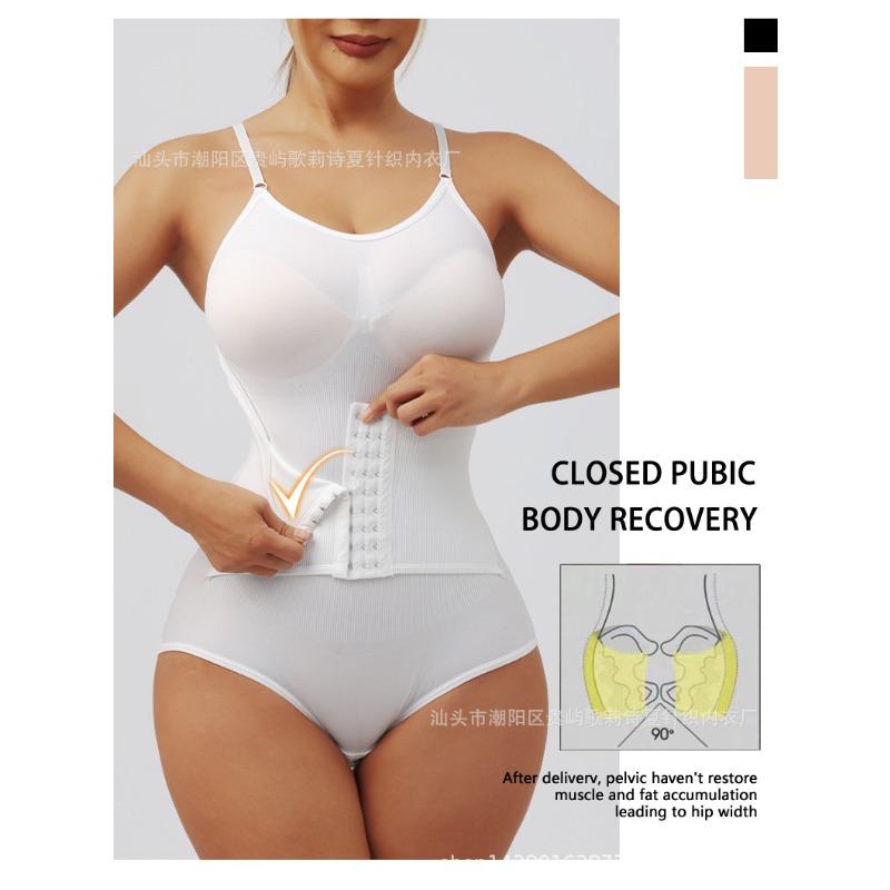 Postpartum Shaping Bodysuit for Women: High-Waisted, Strapless, Tummy-Tucking, Button-Up, Waist-Slimming, Body-Shaping Garment