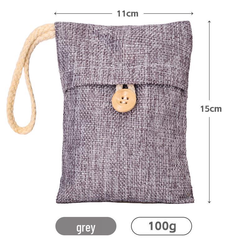 Bamboo Charcoal Pack: Formaldehyde Remover & Deodorizer for Home, Car, Furniture; Moisture-Absorbing, Quick Setup