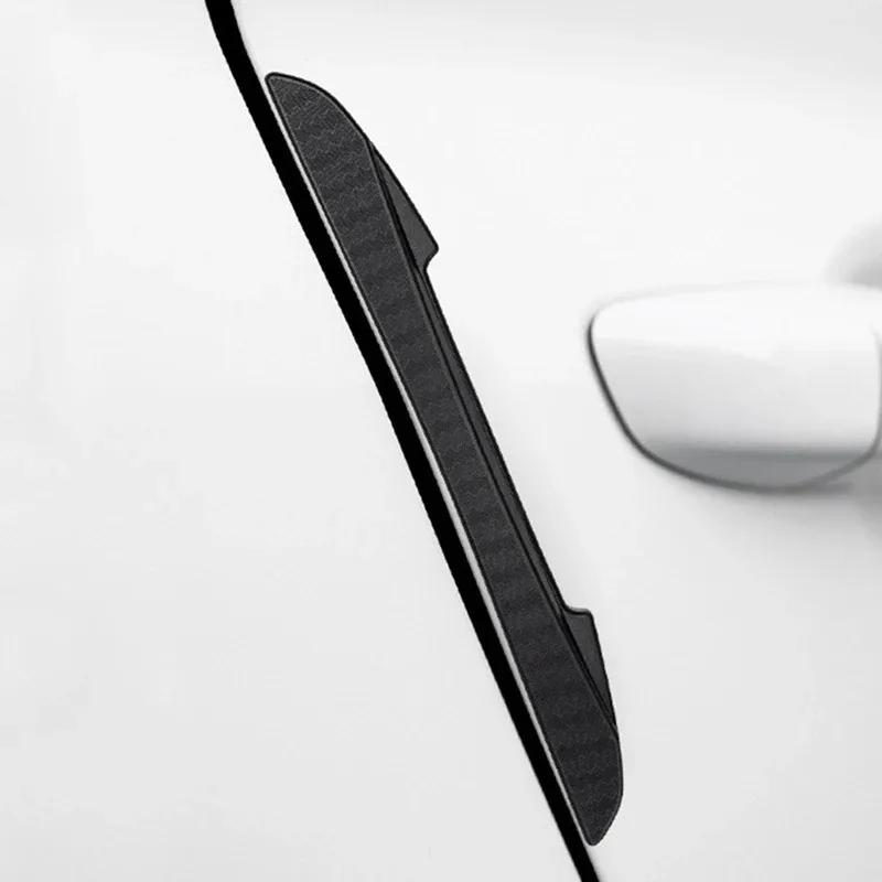 4PCS Door Mirror Cover Anti-collision Protection Strip, Silicone Sticker, Side Protection, Anti Scratch and Anti Scratch Strip