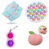 Farbenfrohes Fidget-Spielzeug-Set mit Infinity-Würfel und Simple Dimple Stressabbau-Werkzeugen