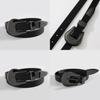 Fashionable Leather Belt With Large Metal Buckle For Women Casual And Party Wear