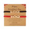 Romantic Infinite Love 8 Infinity Charm Couple Bracelets for Women Men Lucky Red Rope Handmade Bracelets Friendship Jewelry Gift