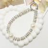 Inlaid  Pearl Anti-Lost Phone Lanyard Rope Cell Phone Chain Handmade Diy Ccd Camera Bag Pendant Decoration