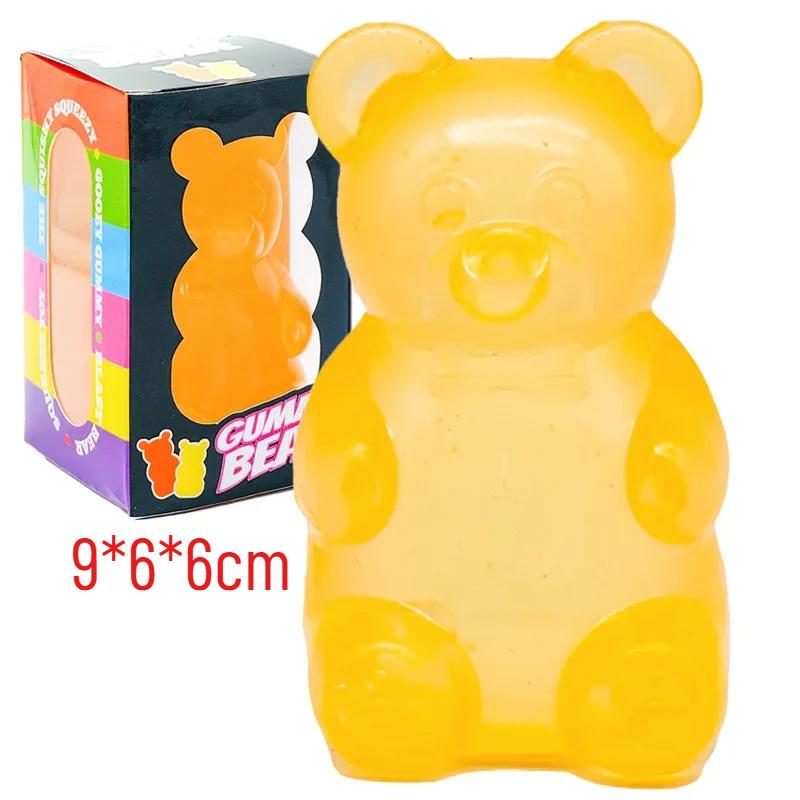 

Cute Bear Nee Maltose Squeeze Colorful Sensory Toy Slow Rebound Tpr Material Desk Decoration Stress Relief Doll