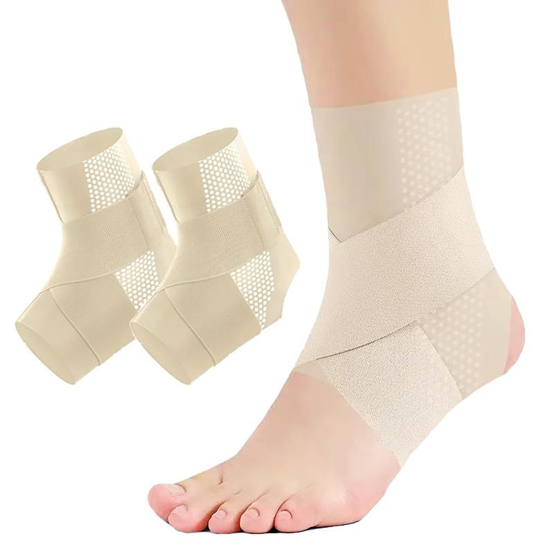2Pcs Upgraded Ankle Brace, Ankle Sprain, Tendonitis,Arthritis Ankle Support Adjustable Breathable Compression Ankle Sleeve Wraps M
