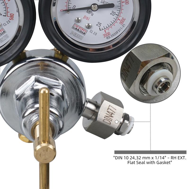 Nitrogen Shock Fill Tool With 2" 600psi Gauge Schrader Valve For Polaris RZR Raptor FOX ATV UTV Yamaha Honda Suzuki Kawasaki