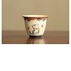 Rock Mine Handmade Gold Cat Teacup Master's Cup Exquisite Tea Tasting Cup Ceramic Tea Set Kung Fu Tea Set