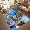 Manchester City Floor Rug Office Rug Perfect For Game Room Playrooms Outdoor Entryway Antislip Carpet Office Home Decor