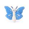 Abricot Agneau Bleu Océan Papillon Peluche Doux Mignon Moelleux Bleu Océan Papillon 19cm