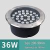 Low Voltage 12V-24V Outdoor LED In-Ground Light: Waterproof, Stainless Steel for Parks and Courtyards
