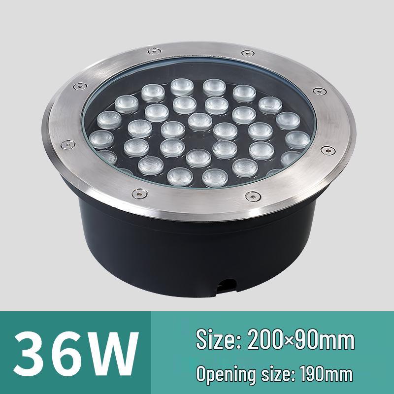 Low Voltage 12V-24V Outdoor LED In-Ground Light: Waterproof, Stainless Steel for Parks and Courtyards