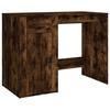 816789 vidaXL Bureau Chêne fumé 100x49x75 cm Bois d'ingénierie