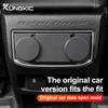 Carbon Fiber Rear AC Button Cover for Ford Explorer 2020-2023 ABS Dashboard Trim