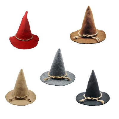 Vogelscheuchen Hexenhut Halloween Hexenhut Festlicher Party Unisex Zaubererhut für Festliche Feiern