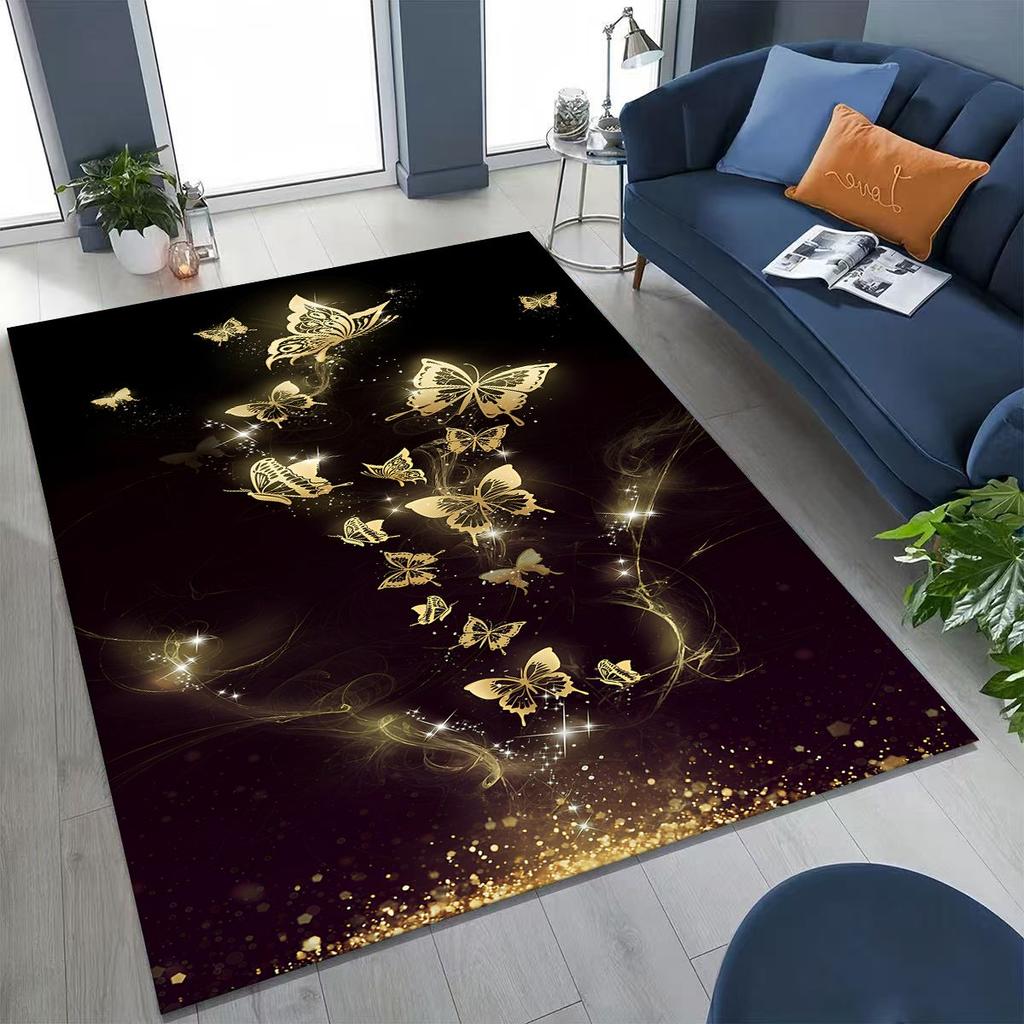 27 Style Dream Butterfly Flower Cartoon Rug Carpet for Bedroom Living Room Sofa Home Doormat Decor,Kids Play Non-slip Floor Mat