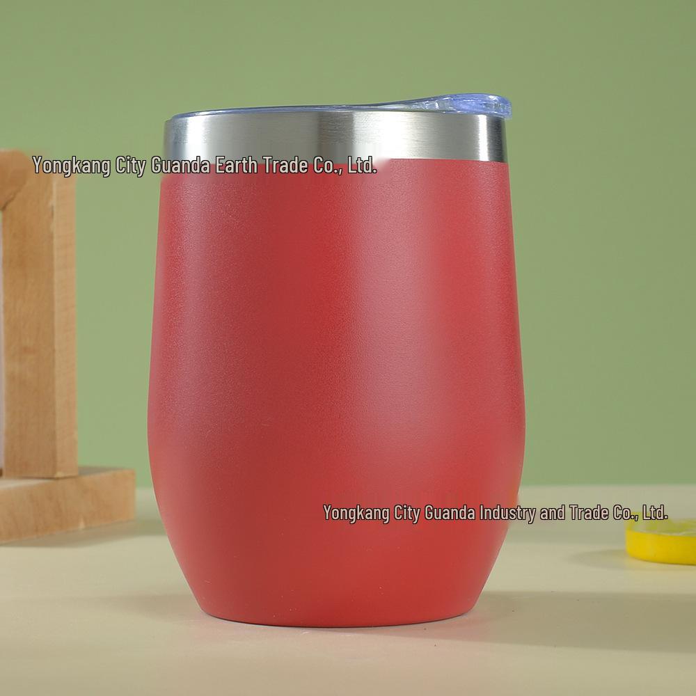 12oz Isolierter Eierschalenbecher | doppelwandiger Edelstahl Rotwein-Tumbler