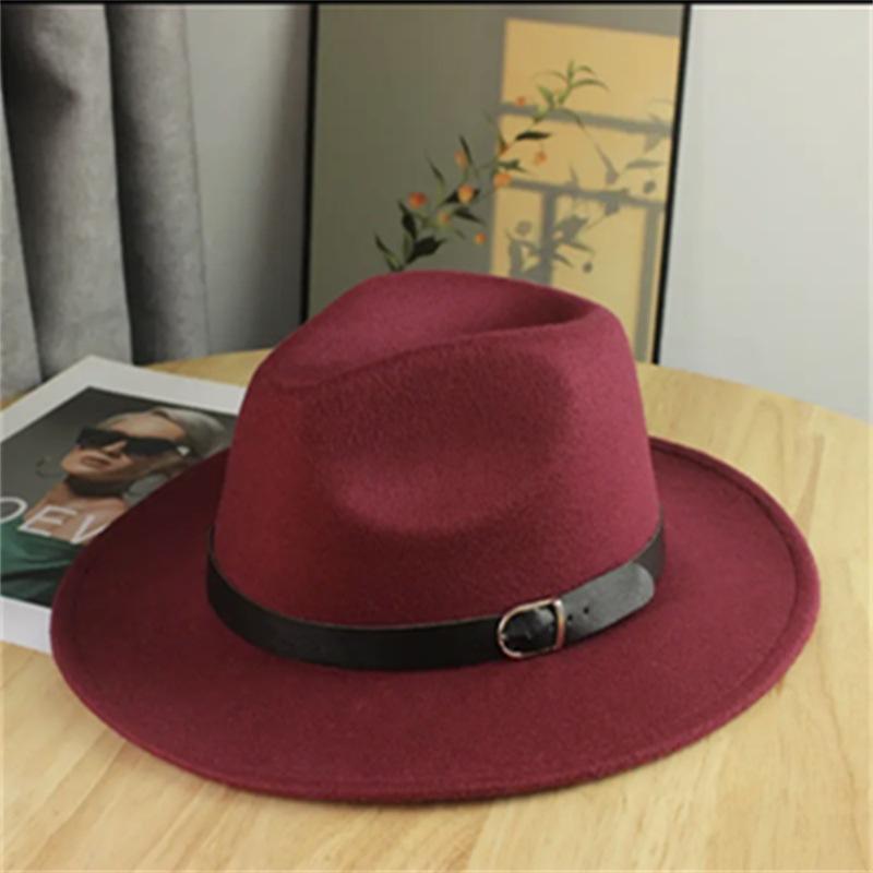 Spring and summer new retro cow head belt crimped woolen cowboy hat children's ethnic style outdoor grassland sunshade top hat