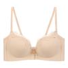 Front-Buckle Lace Bra for Small Busts - Wire-Free, Side-Support, Thickened Cup