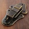 1set Antique Bronze Box Latch Hasp w/screws Jewelry Wood Box Decor Drawer Suitcases Iron Buckle Clasp Furniture 95*52mm Hardware 6