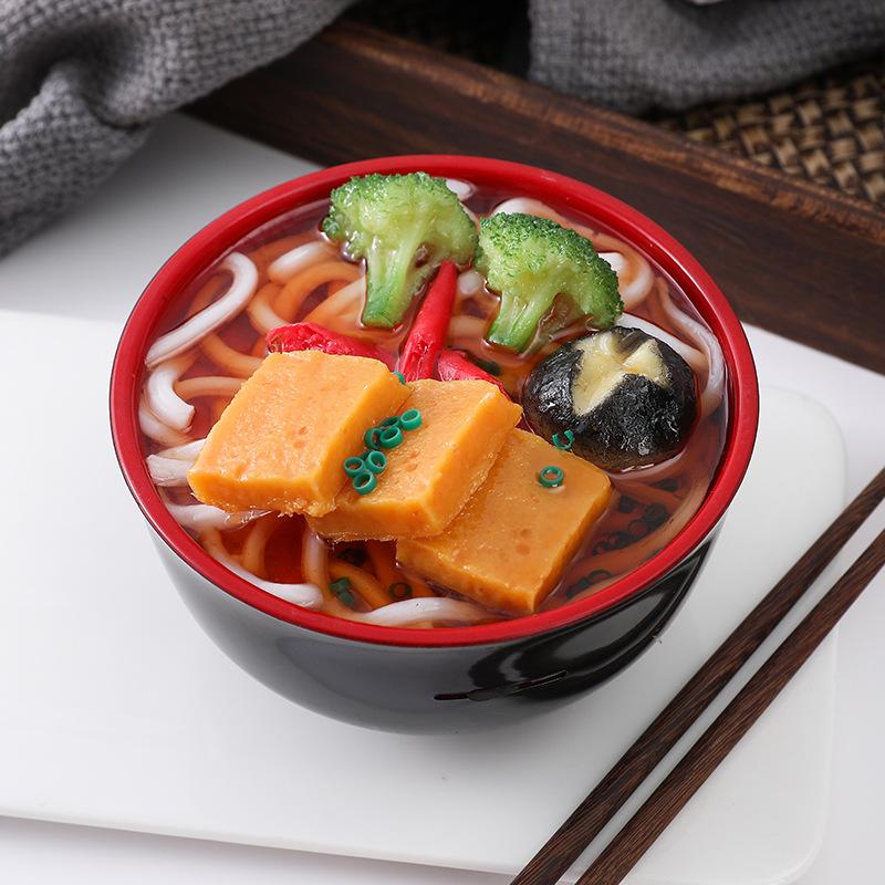 Creative Udon Noodle Bowl Ramen Piggy Bank for Film and Photography Props