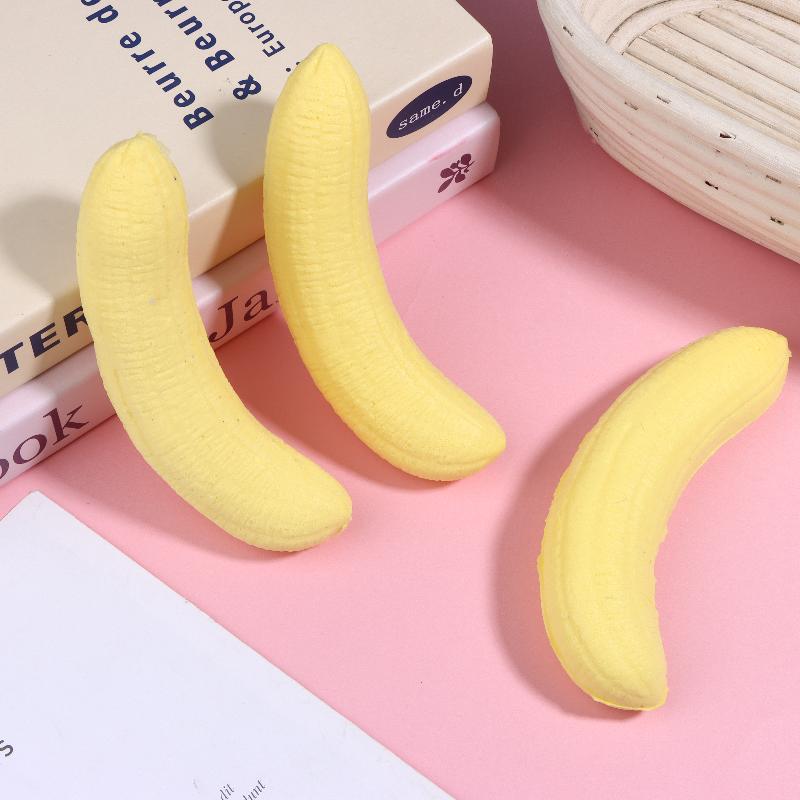 Anti Stress Toys Adult Kid Banana Hand Relax Toy Funny Gifts Cute Simulation Banana Squeeze Toy Soft Slow Rebound