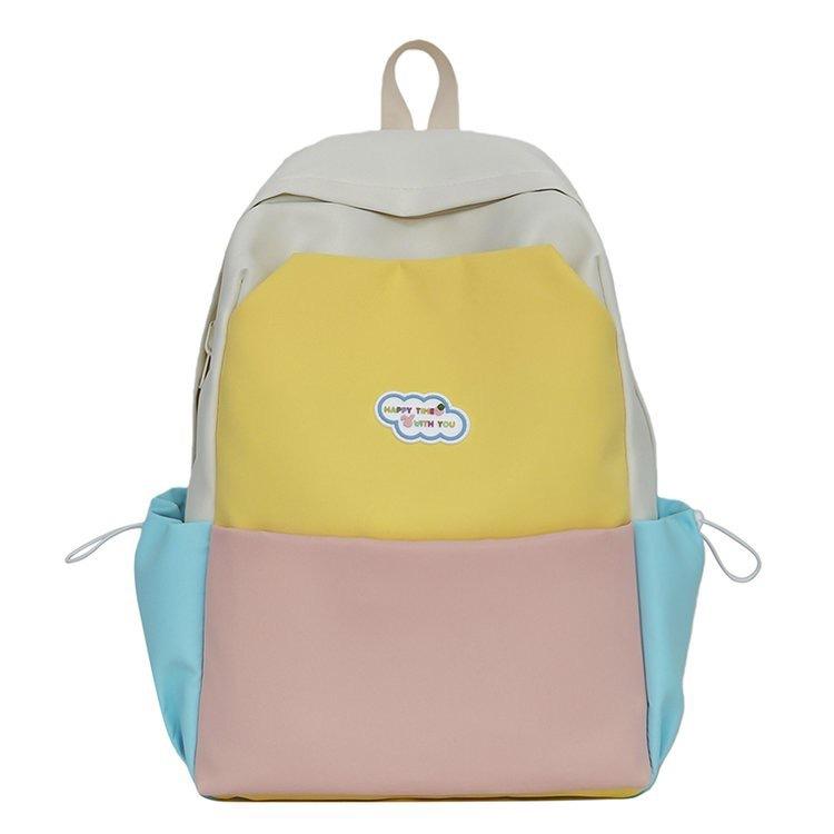 Schoolbag Korean Version Fashionable Simple Versatile Backpack Female Niche Design Cute Casual Student Schoolbag Large Capacity Backpack