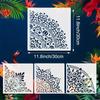 Precisions Cut Corner Stencil for Painting On Wood Canvas Paper Fabric Floor Wall and Tile DIY Art Craft Border Template