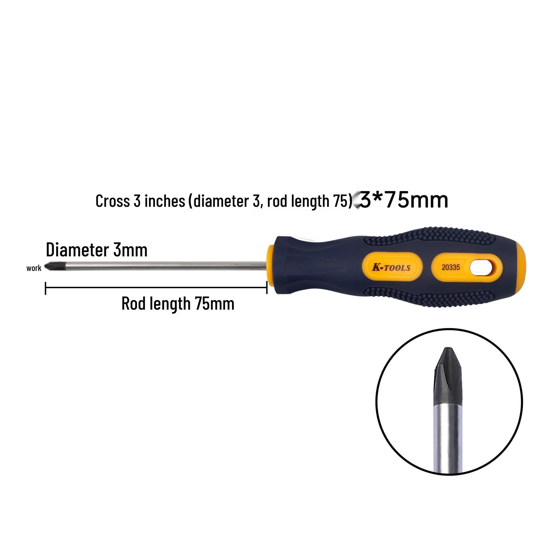 Multi-Function Phillips & Torx Screwdriver with Strong Magnetic Flat Head and Ergonomic Massage Handle