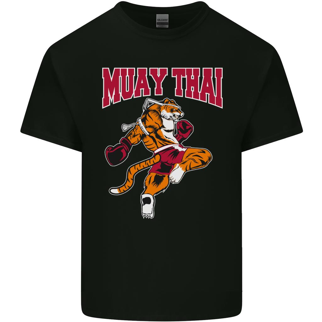 Muay Thai Tiger MMA Mixed Martial Arts Unisexs Light Cotton TShirt
