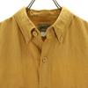 UNIQLO Linen Blend Short sleeve Button down shirt M Ocher Men's Used
