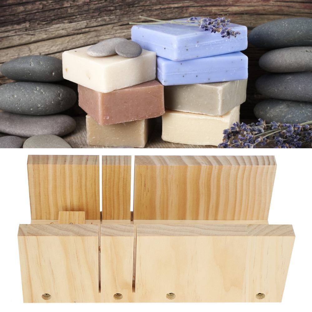 Tagliere per Sapone Colore Legno con Segni di Scala Affettatrice per Sapone Scatola Regolabile per Taglio Sapone Fai da Te per la Produzione di Sapone