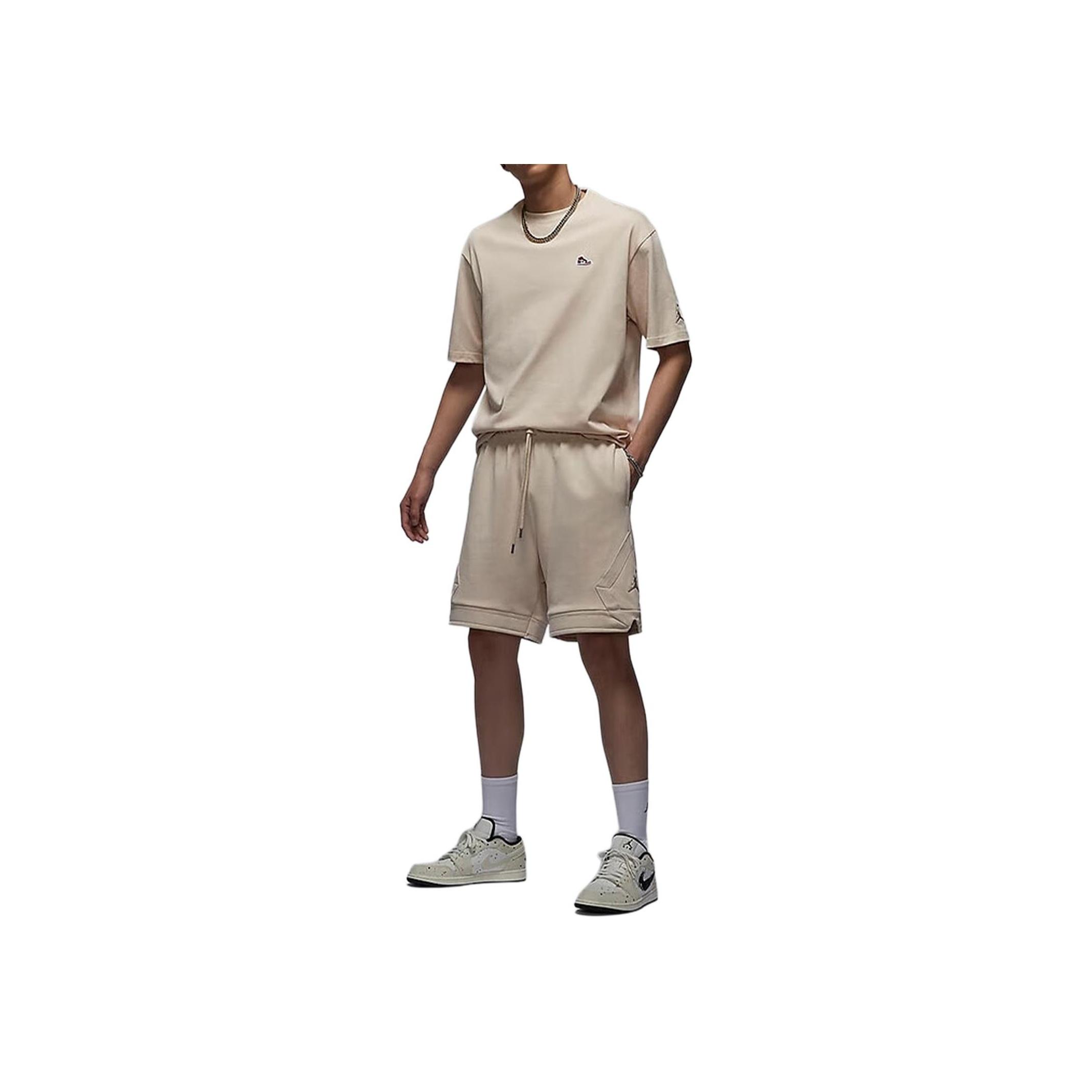 

Jordan Sports Lifestyle Series Logo Knitted Lace Breathable Casual Shorts Men shorts Khaki DQ7473-201 XL