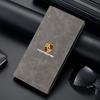 BMGB9 Portatessere ID Auto in Pelle Portafoglio Minimalista da Uomo per Porsche Cayenne Panamera Macan Boxster Cayman 718 911 Adesivo