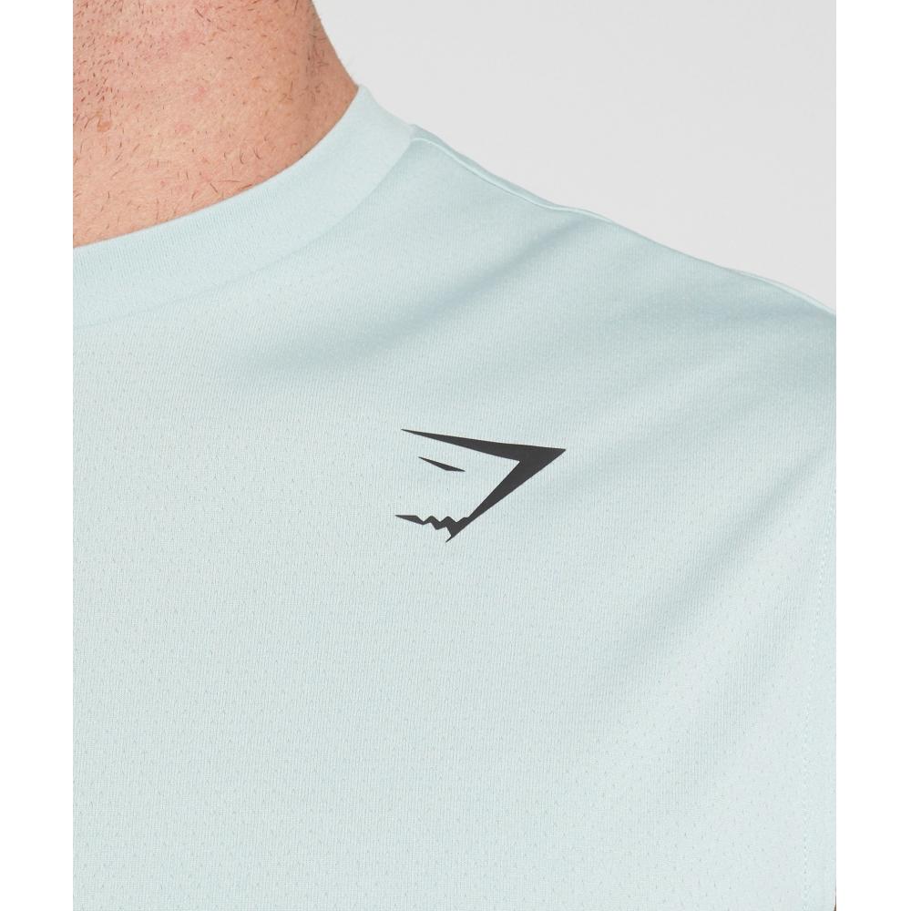 Gymshark Oversized Performance Tank Cool Blue A6a5u Ucvd