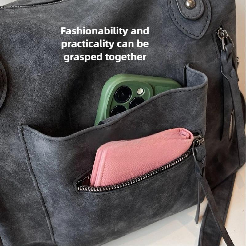 Women's PU Handbag, Fashionable Armpit Bag Large Capacity Crossbody Bag Casual Tote Top Handle Shoulder Bag