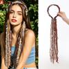 Plüsch Maillard-farbenes Stirnband mit langen Quasten Bohemian Haaraccessoire Geeignet für Damenpartys