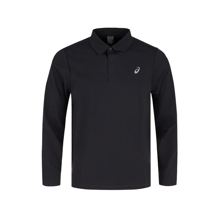 

Asics Lifestyle Series Logo Moisture-Wicking Quick-Dry Breathable Comfortable Long Sleeve Polo Shirt Men tops 2031F402-001 M