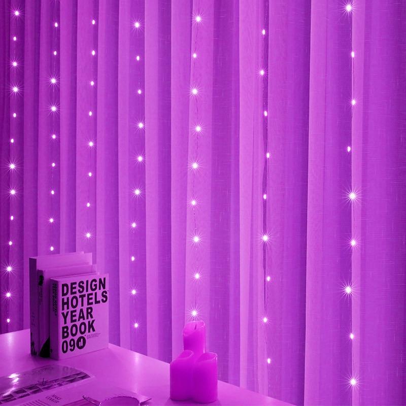 LED Window Curtain String Light Wedding Party Home Garden Bedroom Outdoor Indoor Wall Decorations
