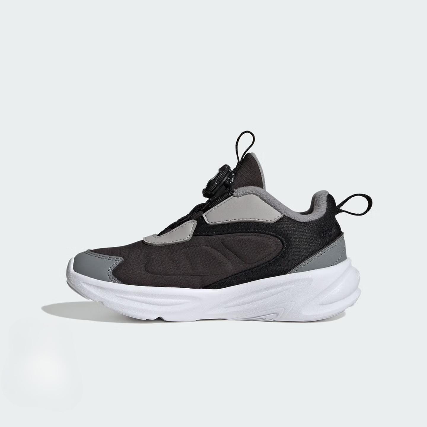 Adidas Boys and Girls Kids OZELLE HABU K Rotating Button Casual Sports Shoes - Adidas HP3627 28 чёрный