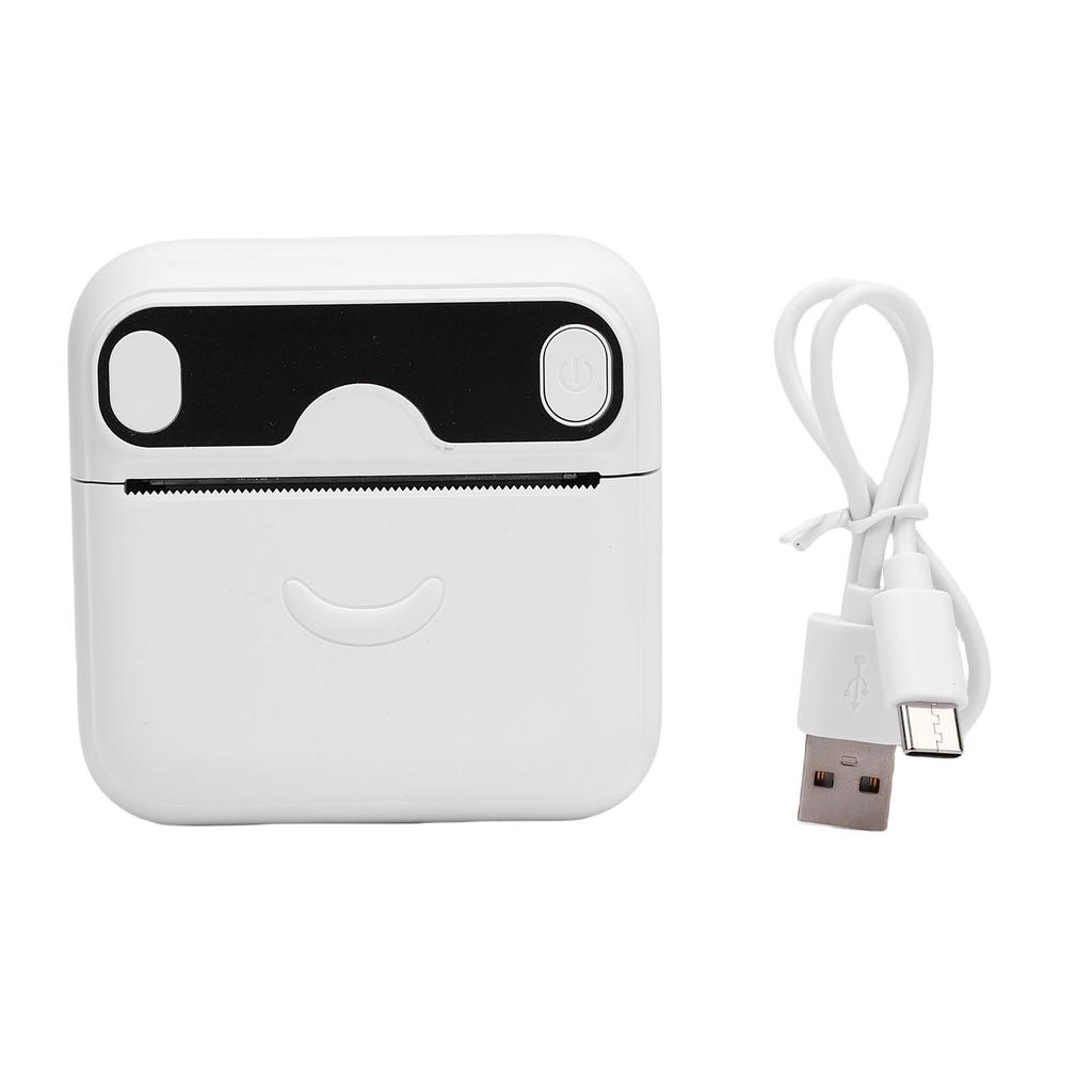 Wireless Pocket Printer Black and White Printing Multifunctional Portable Inkless Sticker Maker Machine with APP