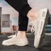 Fashion New Canvas Shoes Mesh Half Tray Shoes Men's Summer Lazy Slippers Student Casual Shoes Sports Fashion Hollow Breathable Sandals