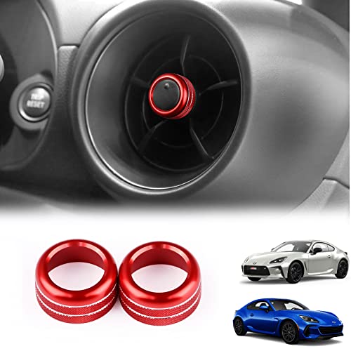 KUNGKIC New Toyota GR86 ZN8 Subaru BRZ ZD8 Air Conditioner Vent Garnish Zinc Alloy