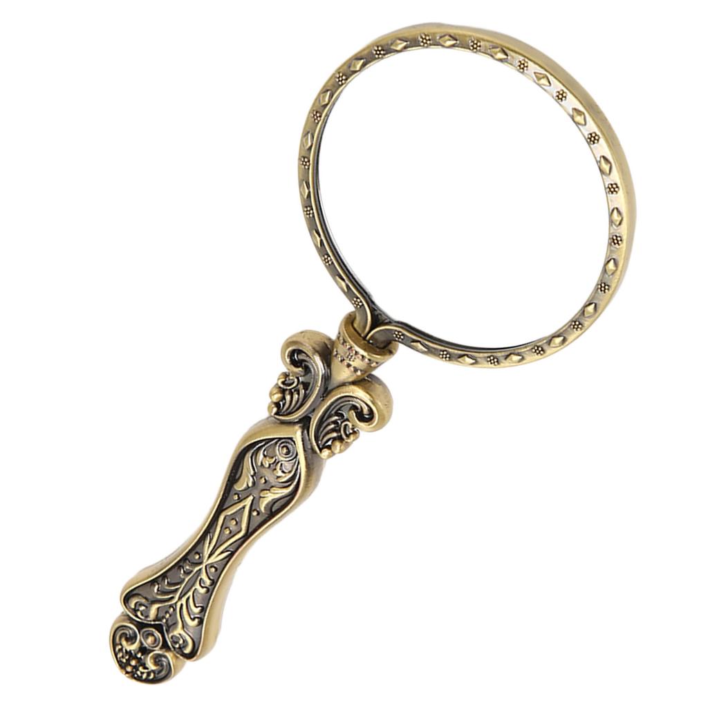 3X Retro Lupa Ruční Přenosná Vynikající Lupa pro Studenty Seniory Čtení